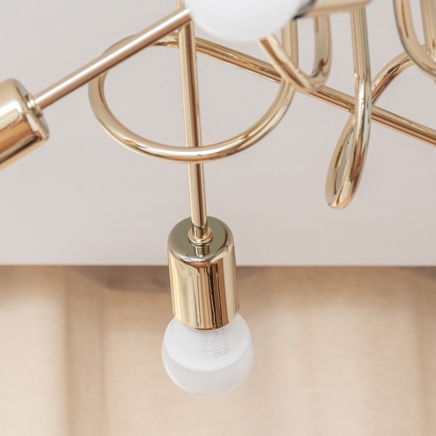 Loftlampe OXFORD 5xE27/15W/230V guld