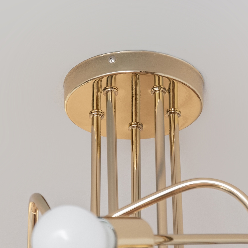Loftlampe OXFORD 5xE27/15W/230V guld