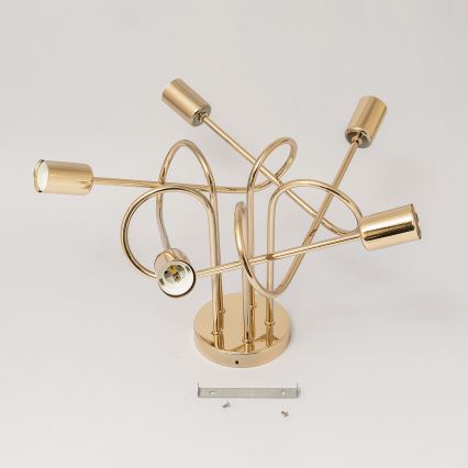 Loftlampe OXFORD 5xE27/15W/230V guld
