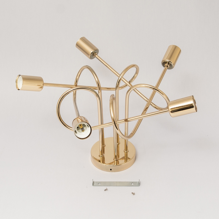 Loftlampe OXFORD 5xE27/15W/230V guld