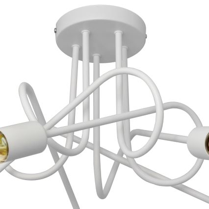 Loftlampe OXFORD 5xE27/15W/230V hvid