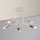 Loftlampe OXFORD 5xE27/15W/230V messing/hvid