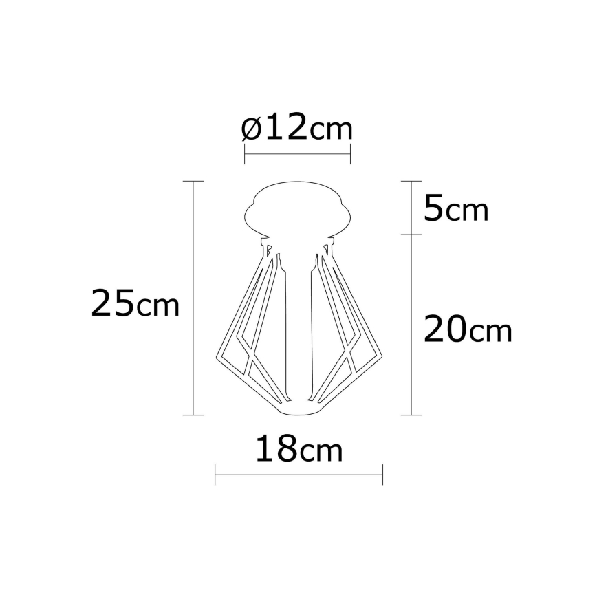 Loftlampe OYLAT 1xE27/60W/230V