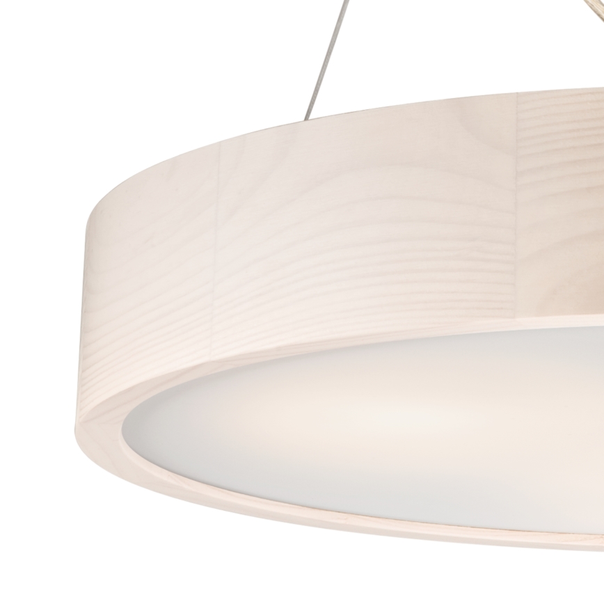 Loftlampe på ledning 3xE27/60W/230V ? 47 cm fyrretræ