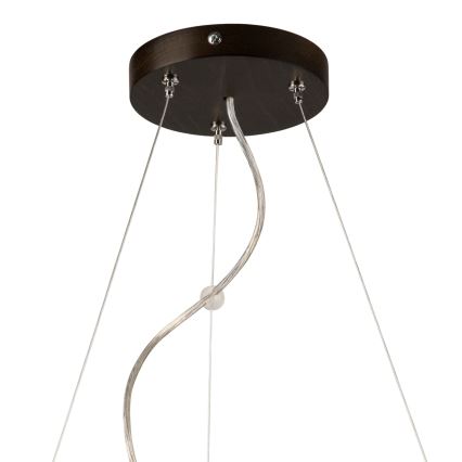 Loftlampe på ledning 3xE27/60W/230V ? 47 cm fyrretræ