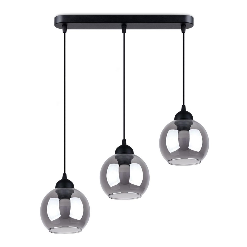 Loftlampe på kabel ALINO 3xE27/60W/230V sort
