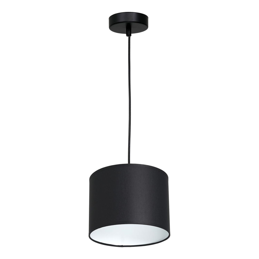 Loftlampe på kabel ARDEN 1xE27/60W/230V Ø 18 cm sort/hvid