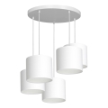 Loftlampe på kabel ARDEN 5xE27/60W/230V hvid