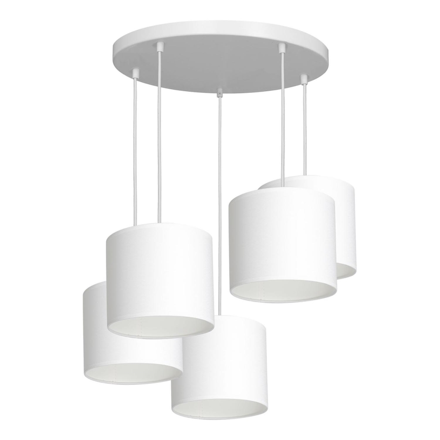 Loftlampe på kabel ARDEN 5xE27/60W/230V hvid