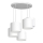 Loftlampe på kabel ARDEN 5xE27/60W/230V hvid