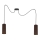 Loftlampe på kabel AVALO 2xE27/60W/230V edderkop brun/kobber