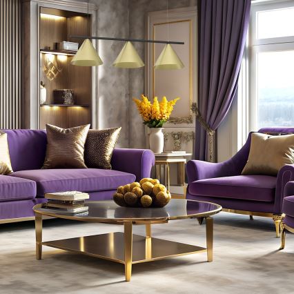 Loftlampe på kabel CAPITAL 3xGX53/15W/230V guld