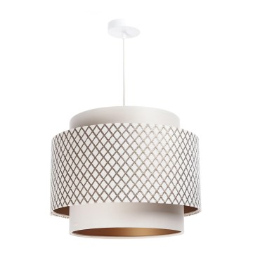 Loftlampe på kabel DOBLO 1xE27/60W/230V hvid/kobber