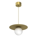 Loftlampe på kabel FLAT 1xE27/15W/230V guld