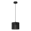 Loftlampe på kabel LOFT SHADE 1xE27/60W/230V Ø 18 cm sort
