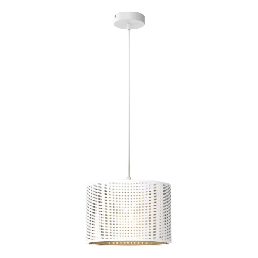 Loftlampe på kabel LOFT SHADE 1xE27/60W/230V Ø 25 cm hvid/guld