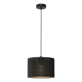 Loftlampe på kabel LOFT SHADE 1xE27/60W/230V Ø 25 cm sort/guld
