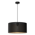 Loftlampe på kabel LOFT SHADE 1xE27/60W/230V Ø 40 cm sort/guld