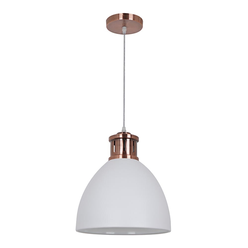 Loftlampe på kabel METAL 1xE27/15W/230V kobber/hvid