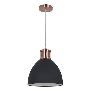Loftlampe på kabel METAL 1xE27/15W/230V kobber/sort