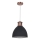 Loftlampe på kabel METAL 1xE27/15W/230V kobber/sort