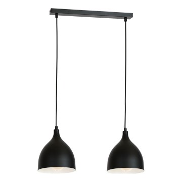Loftlampe på kabel NOAK 2xE27/15W/230V sort