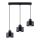 Loftlampe på kabel SAVAR 3xE27/60W/230V sort