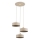 Loftlampe på kabel SELIA 3xE27/15W/230V beige/guld
