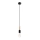 Loftlampe på kabel SIMON 1xE27/60W/230V sort/bøg