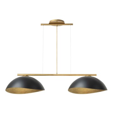 Loftlampe på kabel SOLAR 2xE27/60W/230V guld