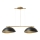 Loftlampe på kabel SOLAR 2xE27/60W/230V guld