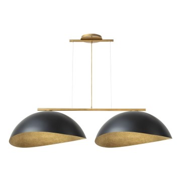Loftlampe på kabel SOLAR 2xE27/60W/230V guld