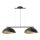 Loftlampe på kabel SOLAR 2xE27/60W/230V sort