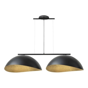 Loftlampe på kabel SOLAR 2xE27/60W/230V sort