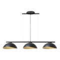 Loftlampe på kabel SOLAR 3xE27/60W/230V sort
