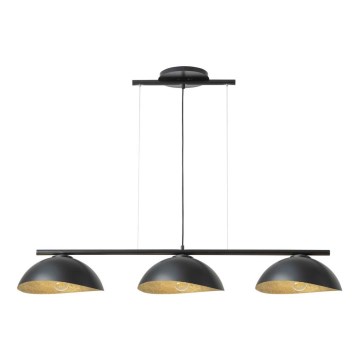 Loftlampe på kabel SOLAR 3xE27/60W/230V sort