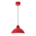 Loftlampe på kabel SVEN 1xE27/15W/230V rød