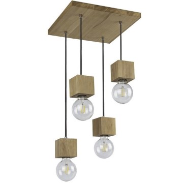 Loftlampe på kabel TRONGO 4xE27/60W/230V eg