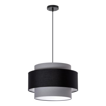 Loftlampe på ledning 1xE27/60W/230V grå