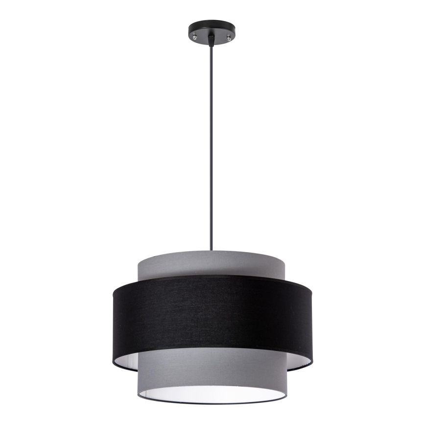 Loftlampe på ledning 1xE27/60W/230V grå