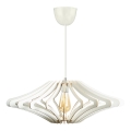 Loftlampe på ledning 1xE27/60W/230V hvid Ø 47 cm hvid