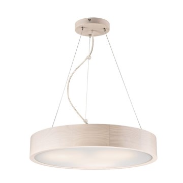 Loftlampe på ledning 3xE27/60W/230V ? 47 cm fyrretræ