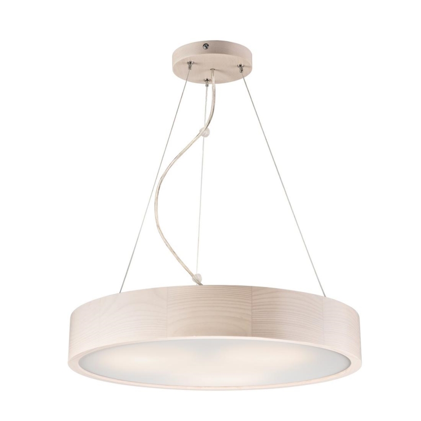 Loftlampe på ledning 3xE27/60W/230V ? 47 cm fyrretræ