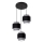 Loftlampe på ledning 3xE27/60W/230V grå