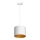 Loftlampe på ledning ARDEN 1xE27/60W/230V Ø 18 cm hvid/guld