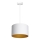 Loftlampe på ledning ARDEN 1xE27/60W/230V Ø 25 cm hvid/guld