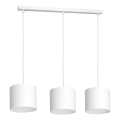 Loftlampe på ledning ARDEN 3xE27/60W/230V hvid