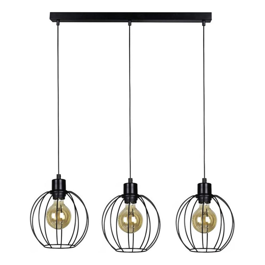 Loftlampe på ledning BERIS 3xE27/60W/230V eg