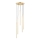 Loftlampe på ledning COLLET 5xG9/40W/230V Ø 30 cm i guld