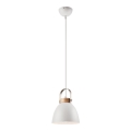 Loftlampe på ledning DANIELLE 1xE27/60W/230V bøg